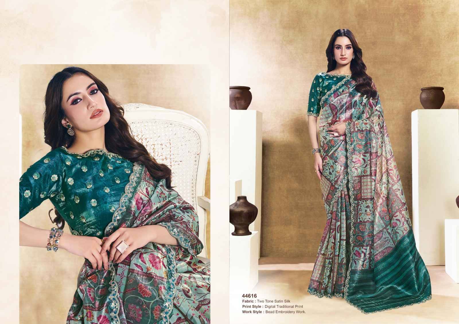 NORITA 44600 OASIS By MAHOTSAV 44601 To 44616 Series Indian Traditional Wear Collection Beautiful Stylish Fancy Colorful Party Wear & Occasional Wear Pure Silk Sarees At Wholesale Price